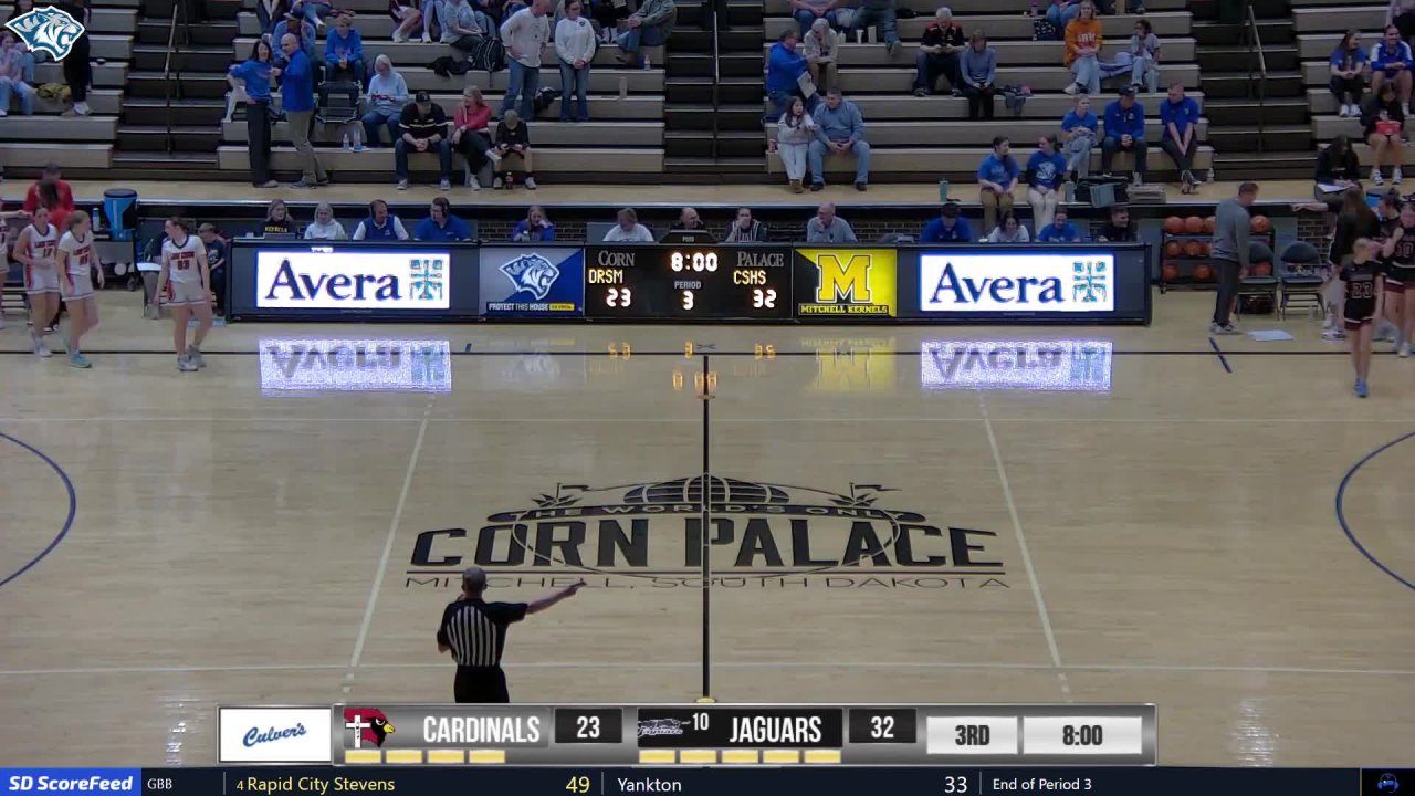 Corsica-Stickney Jaguars vs Dell Rapids St. Mary's Cardinals (GBB)
