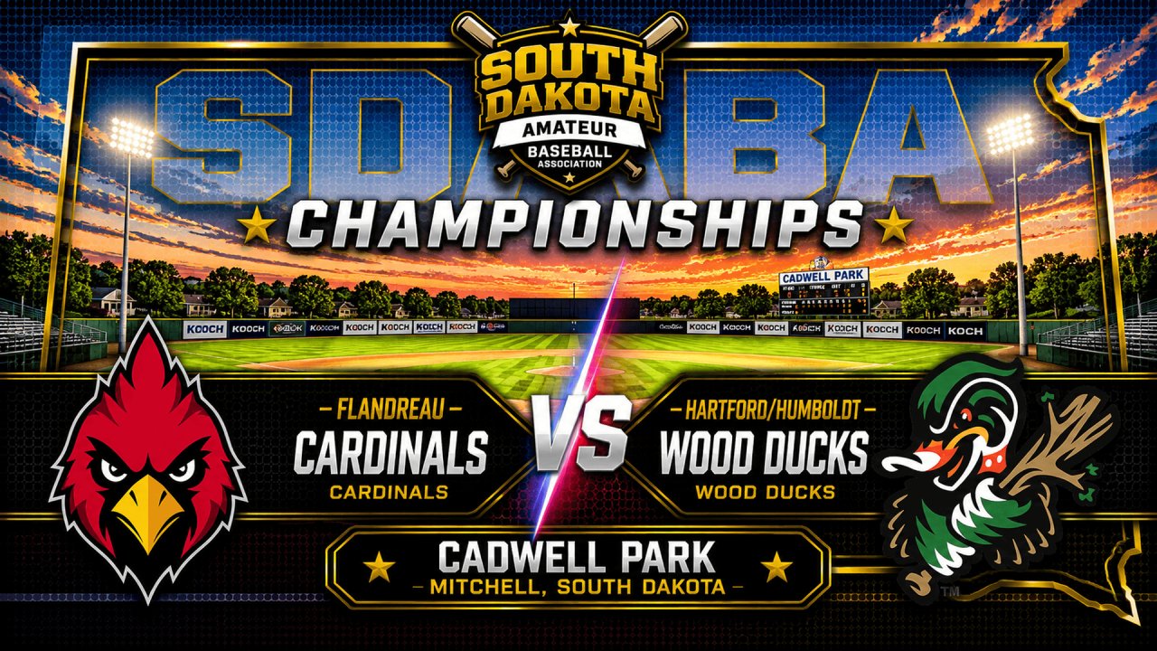 Hartford/Humboldt Wood Ducks vs Flandreau Cardinals (SDABA Gm 24)