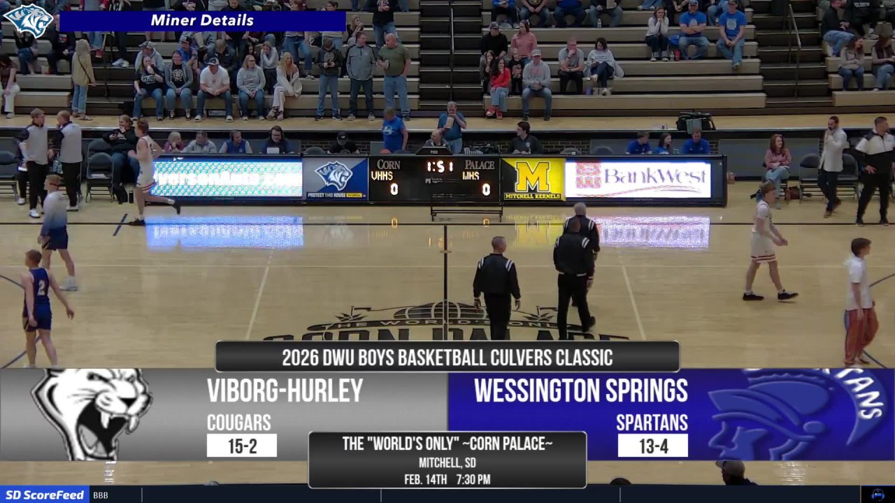 Wessington Springs Warriors vs Viborg-Hurley Cougars (BBB)